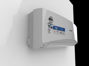 split inverter air conditioner white 3D Model