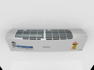 split inverter air conditioner white 3D Model