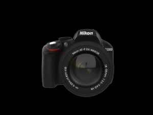 dslr 24mp camera black Model 3D