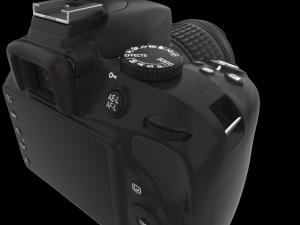 dslr 24mp camera black Model 3D