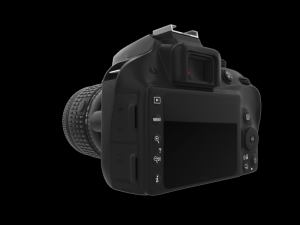 dslr 24mp camera black Model 3D