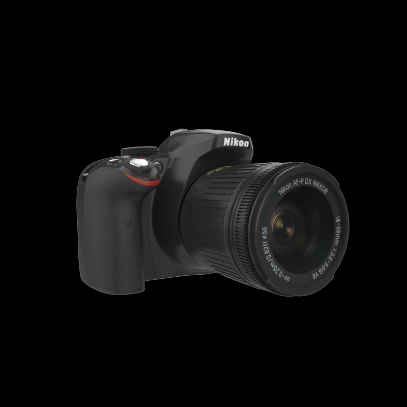 dslr d3400 dual kit 3D Model .c4d .max .obj .3ds .fbx .stl .blend 