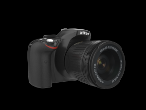 dslr d3400 dual kit 3D मॉडल