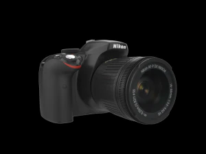 dslr d3400 kit doppio Modello 3D