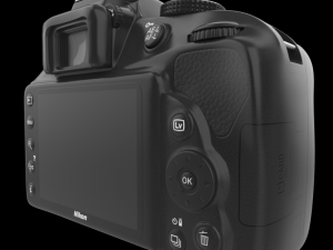dslr d3400 dual kit 3D मॉडल