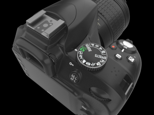 dslr d3400 dual kit 3D मॉडल