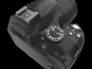 dslr d3400 dual kit 3D Model