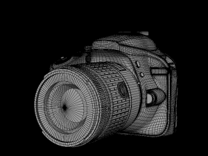 dslr d3400 dual kit 3D मॉडल
