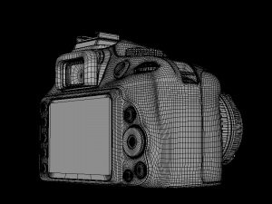 dslr d3400 dual kit 3D मॉडल
