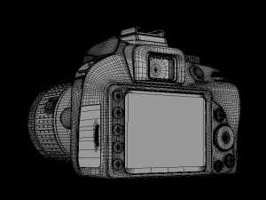 dslr d3400 dual kit 3D मॉडल
