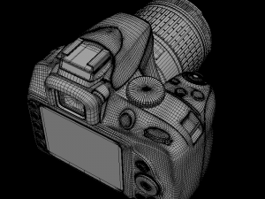dslr d3400 dual kit 3D मॉडल