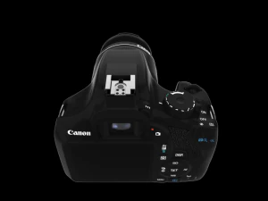 eos 1300d double zoom 18mp camera 3D Model
