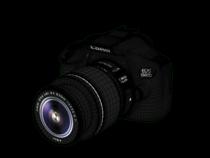 eos 1300d double zoom 18mp camera 3D-Modell