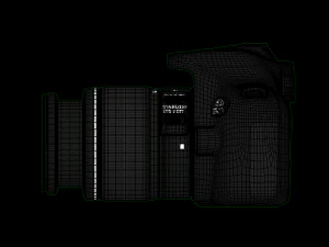 eos 1300d double zoom 18mp camera 3D Model