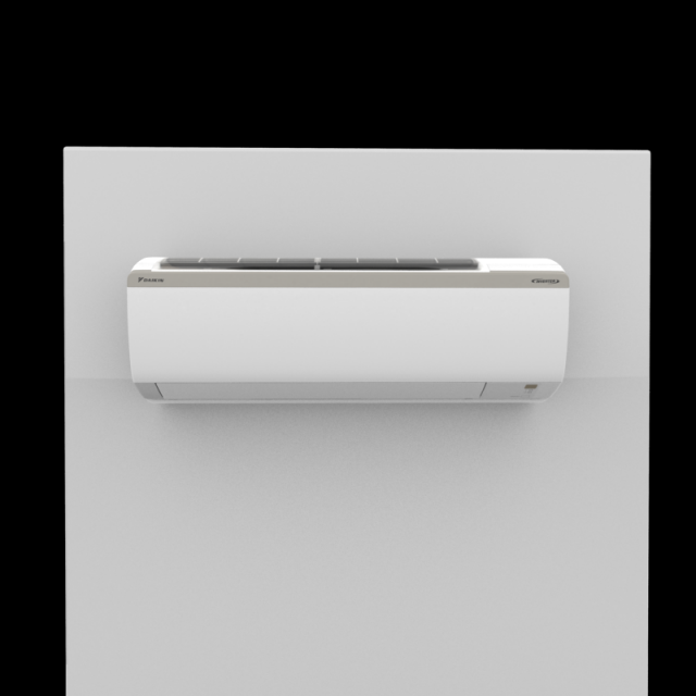 etkp35s 1ton inverter air conditioner white Modelo 3D .c4d .max .obj .3ds .fbx .stl .blend 