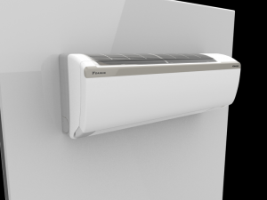 etkp35s 1ton inverter air conditioner white Modelo 3D