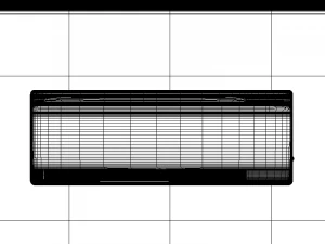 etkp35s 1ton inverter air conditioner white 3D Model