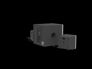 fenda a150x pc speakers black 3D मॉडल
