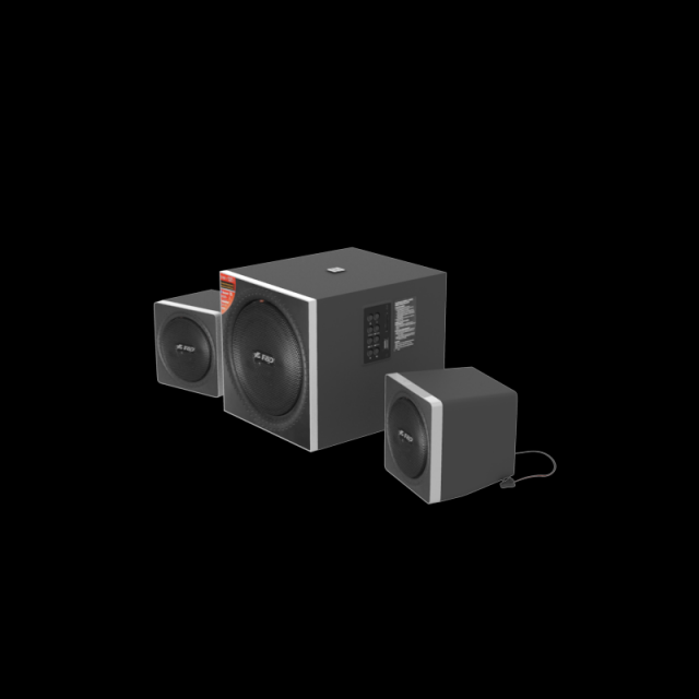 fenda a150x pc speakers black 3D मॉडल .c4d .max .obj .3ds .fbx .stl .blend 