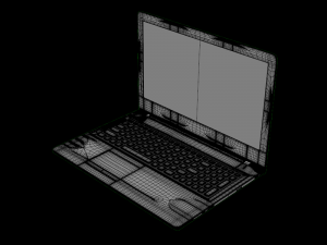 laptop g50 black 3D Model