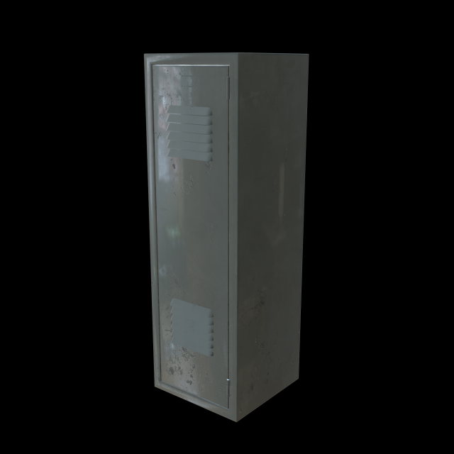 School locker 3D मॉडल .c4d .max .obj .3ds .fbx .stl .blend 