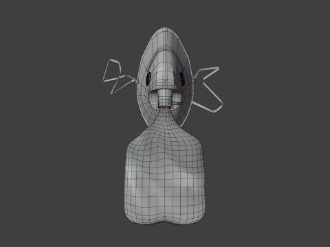 Rebreathing Mask Low Poly 3D Модель