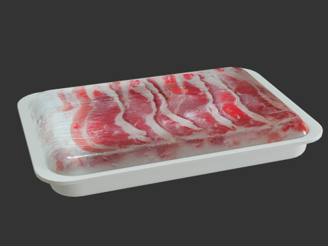 Beef Slice 500 Gram Modelo 3D