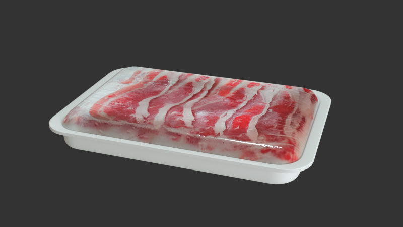 Beef Slice 500 Gram Modelo 3D .c4d .max .obj .3ds .fbx .stl .blend 