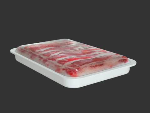 Fetta Di Manzo 500 Grammi Modello 3D