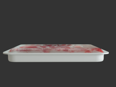 Beef Slice 500 Gram Modelo 3D