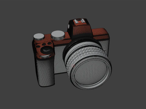 Camera DSLR EOS 1303 3D Model