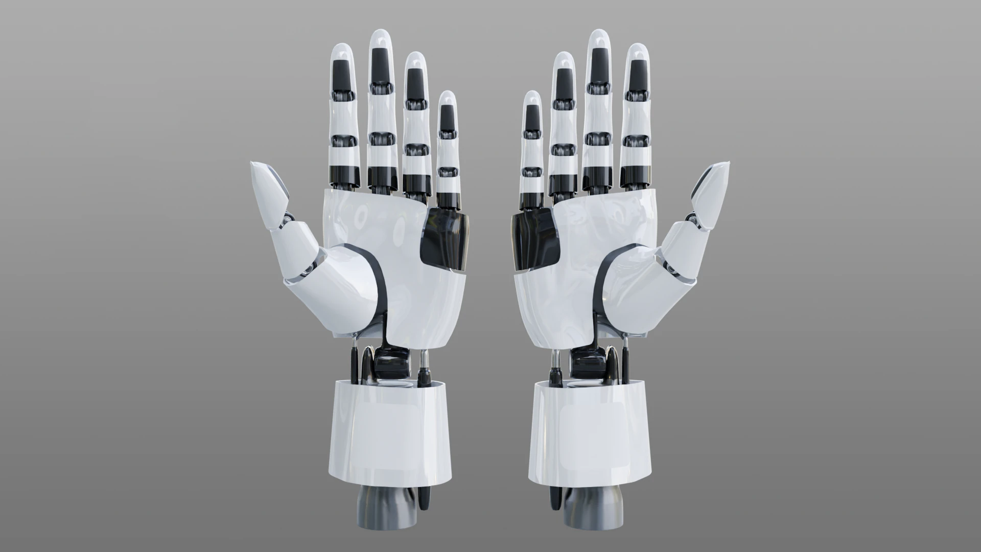 Robotic Hand 3D Model .c4d .max .obj .3ds .fbx .stl .blend 