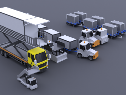 Car Plane Container Pack 070519 3D Model