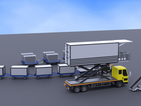 Car Plane Container Pack 070519 3D Model