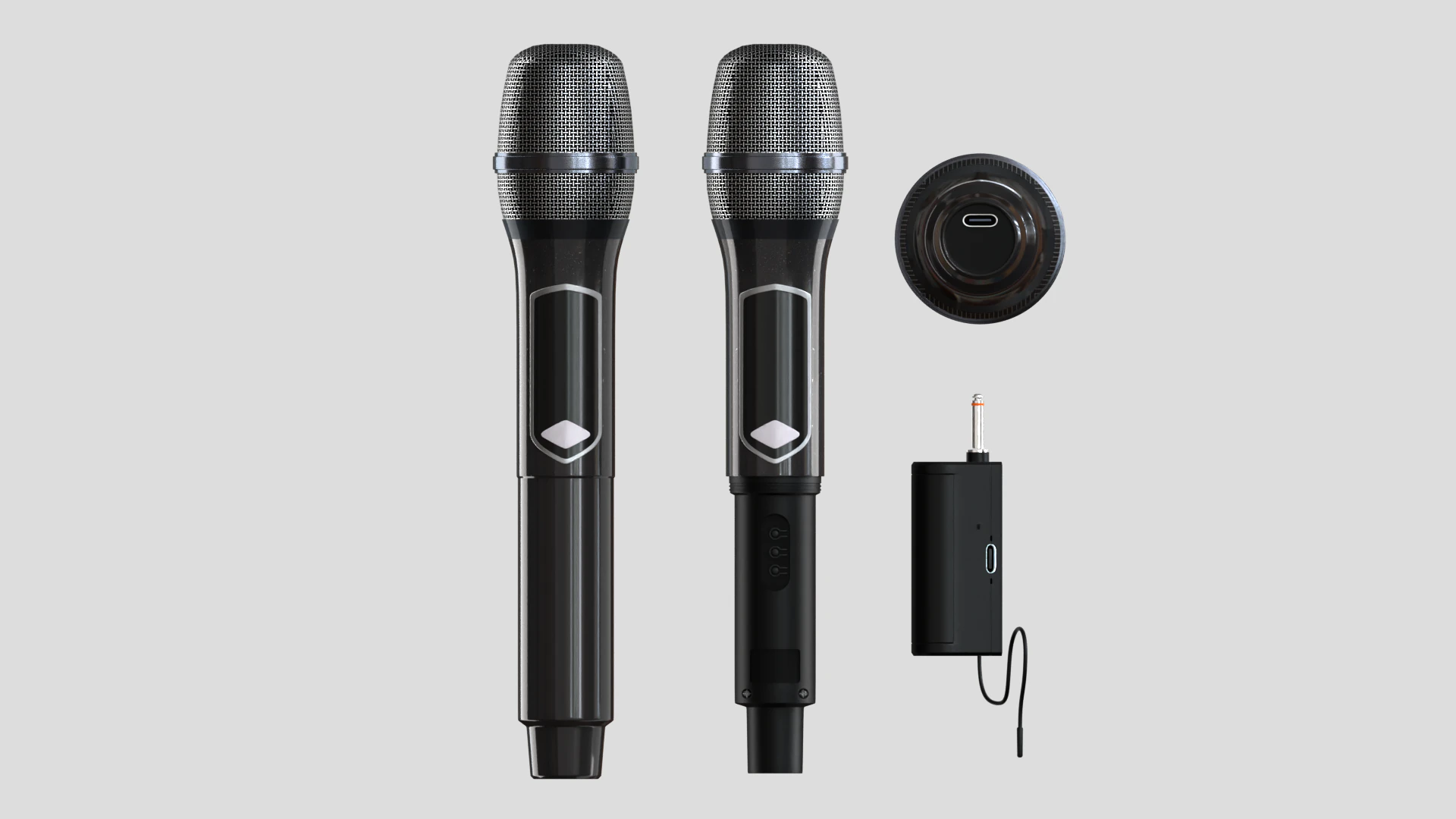 Microphone sans fil Modèle 3D .c4d .max .obj .3ds .fbx .stl .blend 