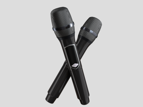 Wireless Microphone 3D 모델