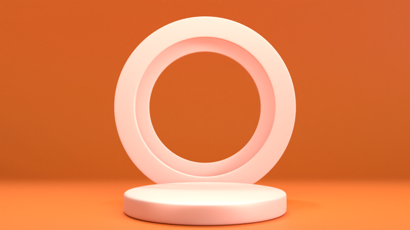 Display Podium Orange 2 3D-Modell .c4d .max .obj .3ds .fbx .stl .blend 