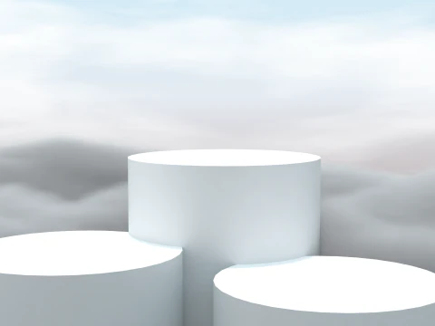 Display Podio Nubes 26041035 Modelo 3D