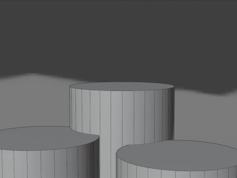 Display Podium Clouds 26041035 3D Model