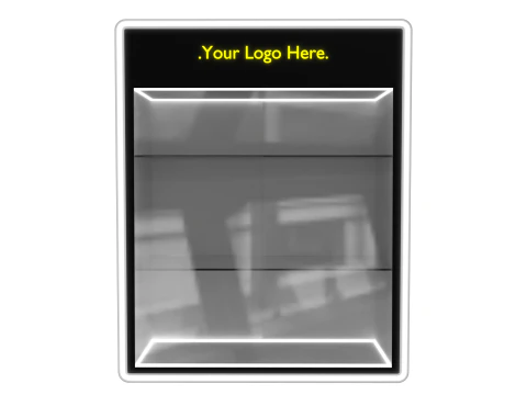 Display Mini LED Rack 5 White Glossy 3D Model