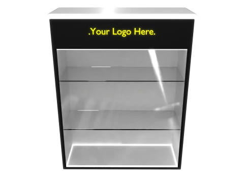Display Mini LED Rack 5 White Glossy 3D Model