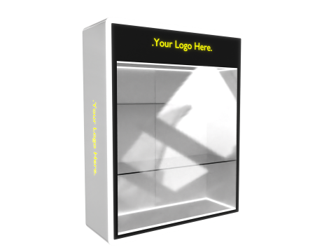 Display Mini LED Rack 5 White Glossy Modèle 3D