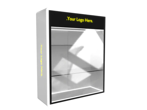 Display Mini LED Rack 5 White Glossy 3D Model