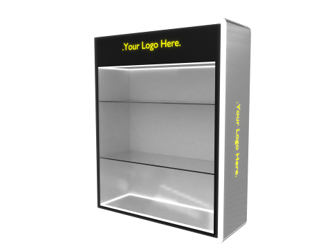 Display Mini LED Rack 5 White Glossy Modèle 3D