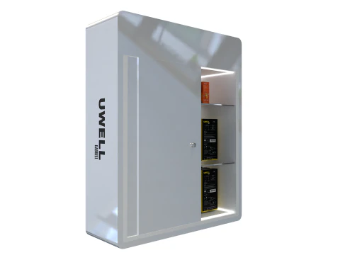Display Mini LED Rack 5 White Glossy 3D Model