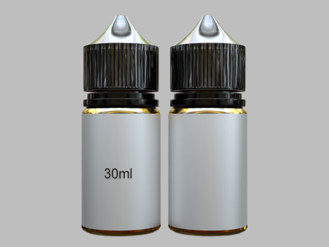 Liquid Bottle 30ml Black 3D 모델
