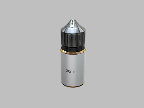 Liquid Bottle 30ml Black 3D Model