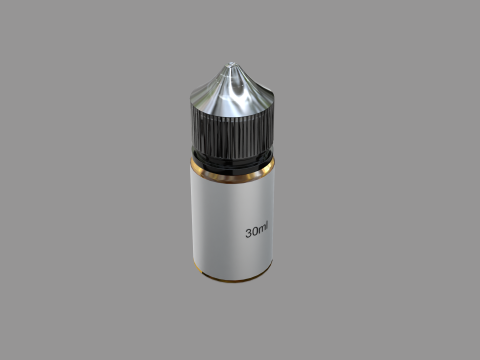 Liquid Bottle 30ml Black Model 3D