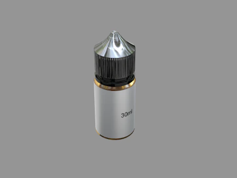 Liquid Bottle 30ml Black 3D Model