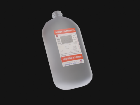 NaCl 100ml 3D Model